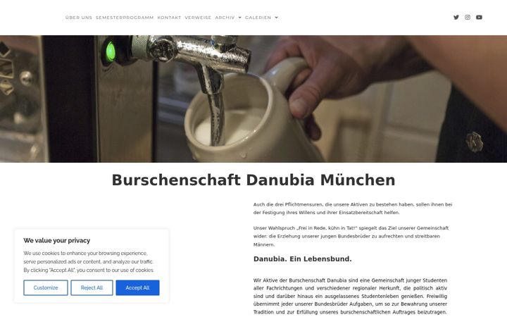 Screenshot of danubia.de