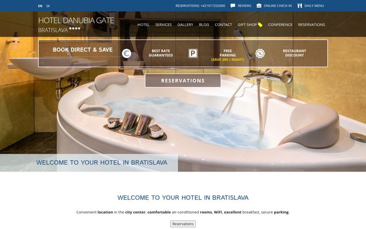 Screenshot of danubiagate.sk