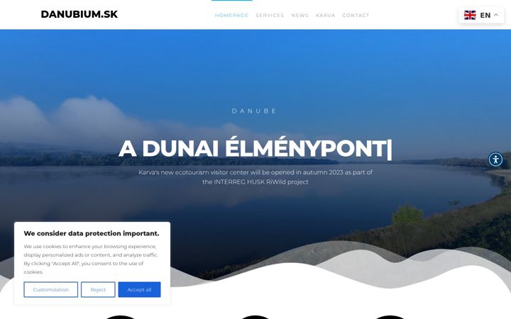 Screenshot of danubium.sk