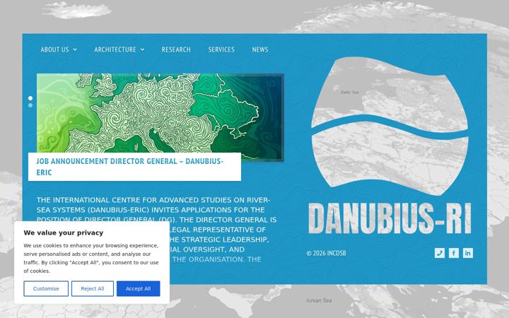 Screenshot of danubius-ri.eu