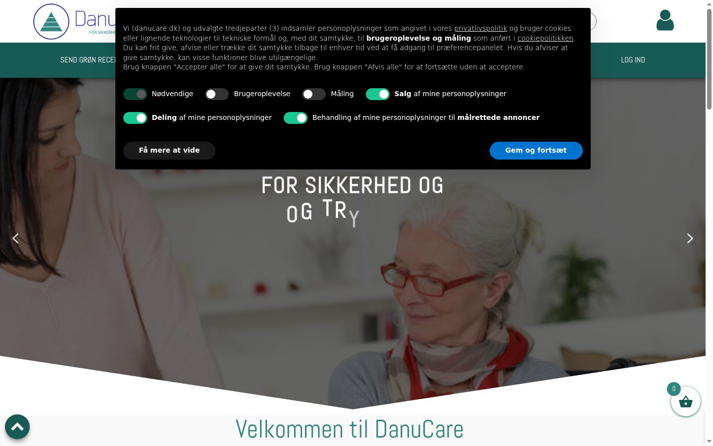 Kuvakaappaus suostumusbannerista, joka näytettiin ennen mitään vuorovaikutusta