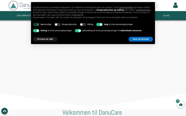 Screenshot of danucare.dk