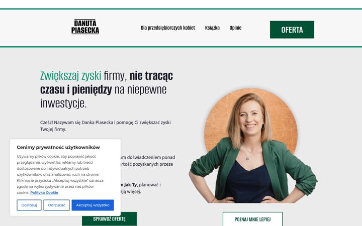 Screenshot of danutapiasecka.pl