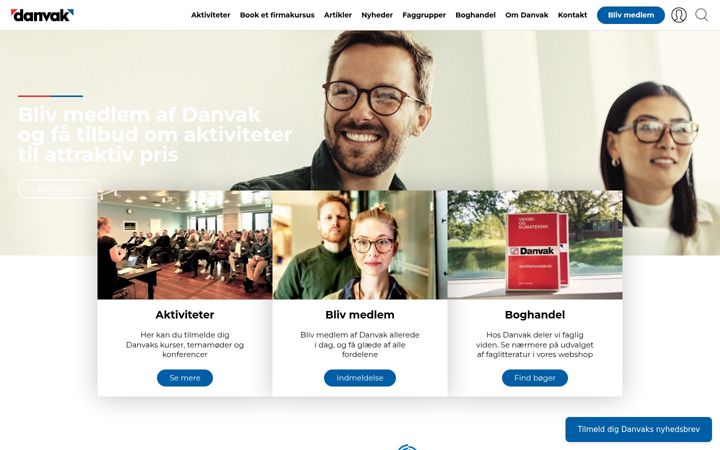 Screenshot of danvak.dk