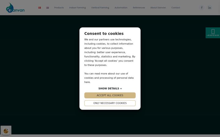 Screenshot of danvan.dk