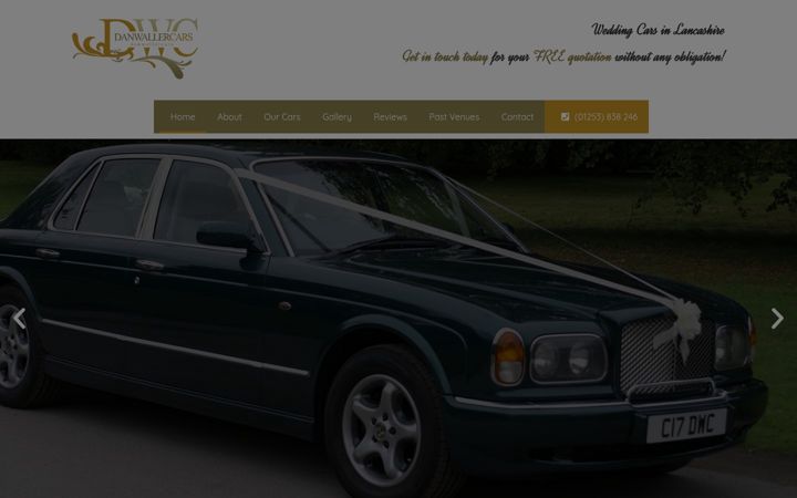 Screenshot of danwallercars.com