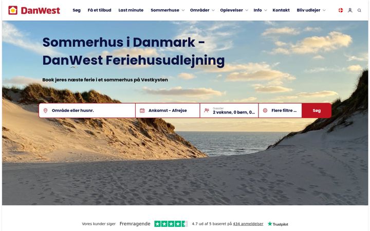 Screenshot of danwest.dk