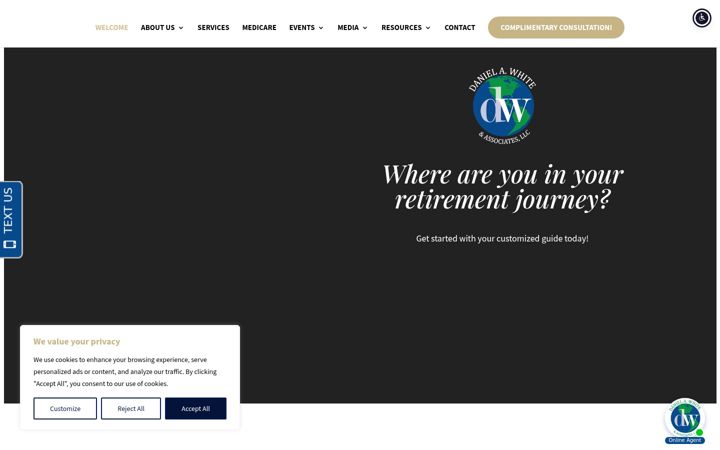 Screenshot of danwhiteandassociates.com