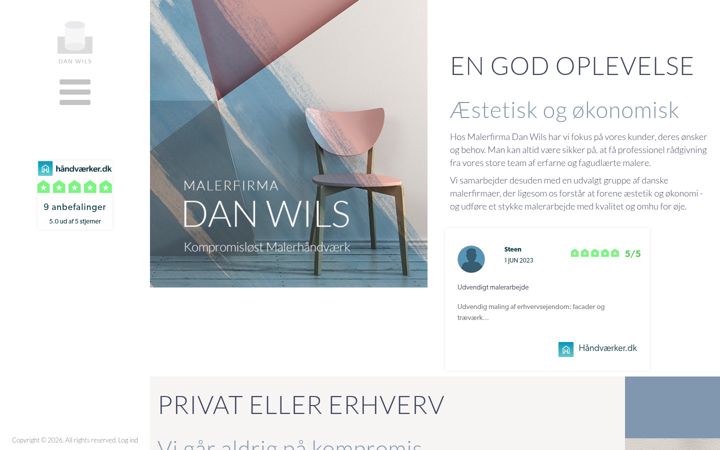 Screenshot of danwils.dk