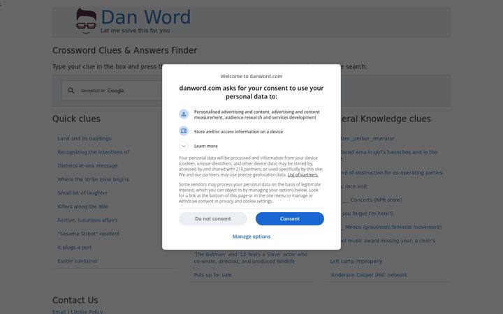 Screenshot di danword.com