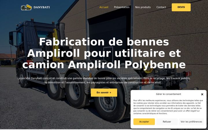 Zrzut ekranu danybati-bennes.fr
