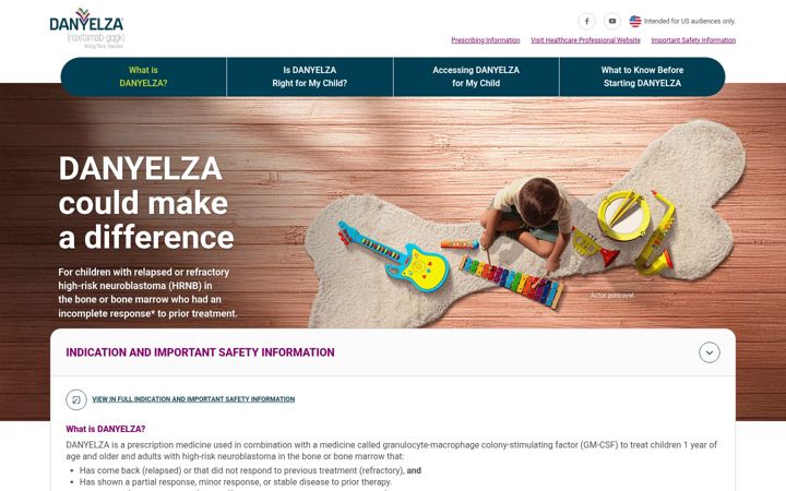 Screenshot of danyelza.com