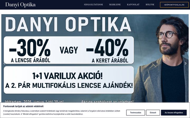 Zrzut ekranu danyioptika.hu