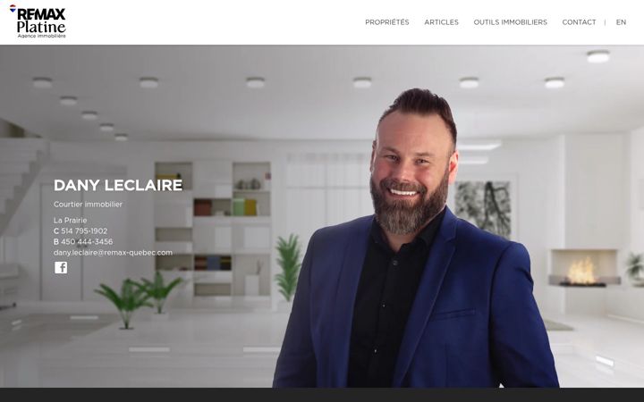 Screenshot of danyleclaire.com