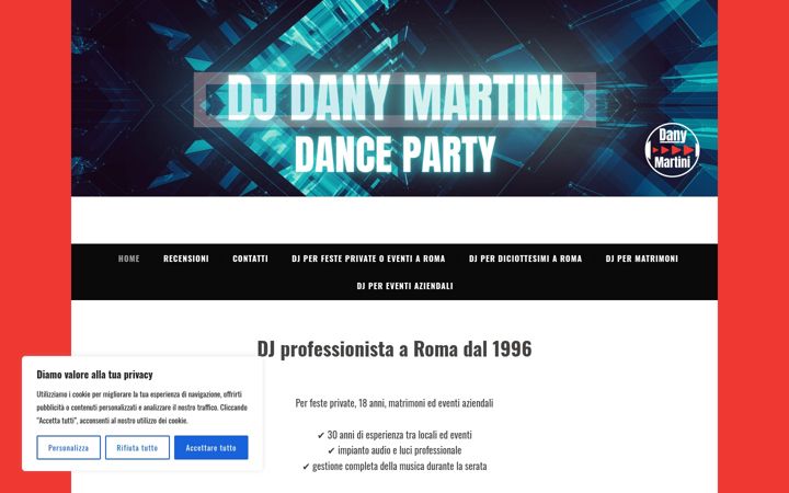 Screenshot of danymartinidj.com
