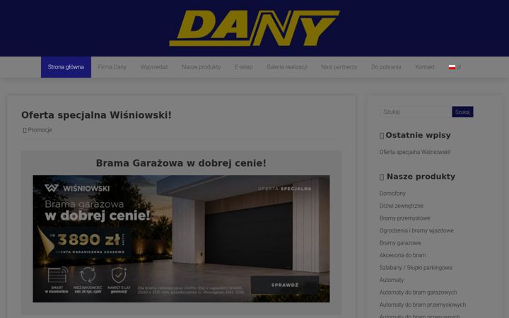 Screenshot of danysc.pl