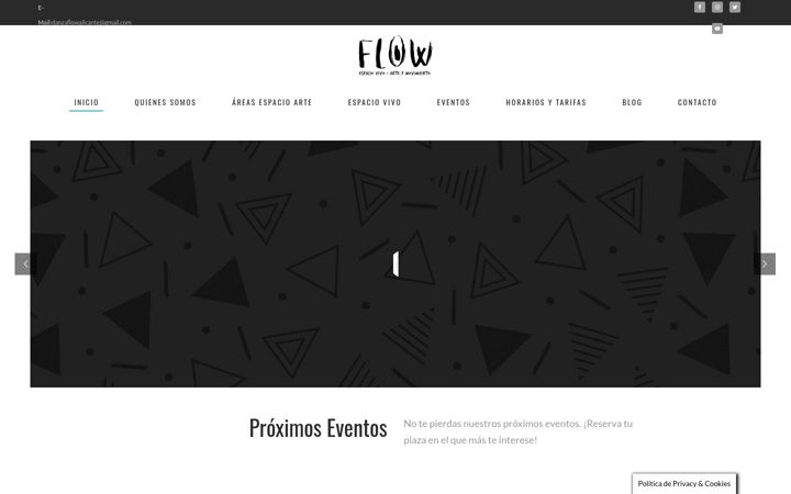 Screenshot of danzaflowalicante.com