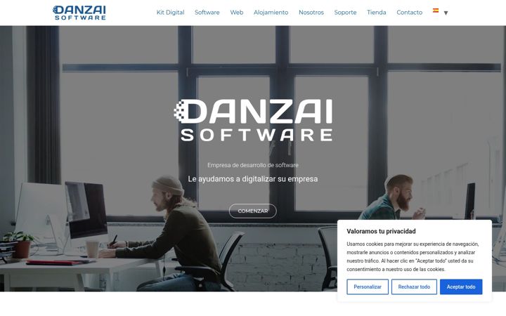 Screenshot di danzai.es
