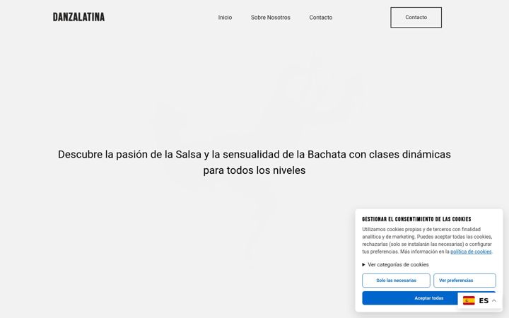 Screenshot di danzalatina.es