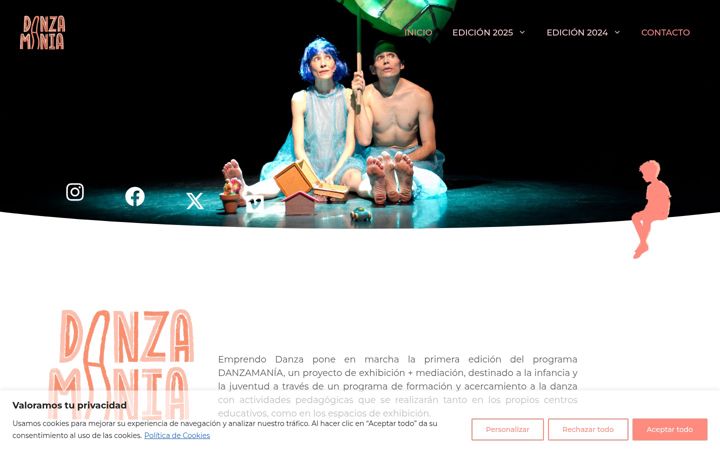 Screenshot di danzamania.es