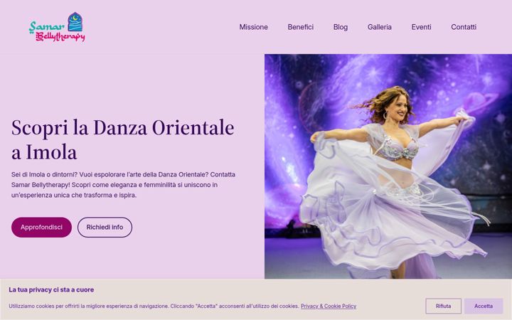 Posnetek zaslona danzaorientaleimola.it