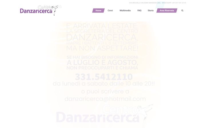 Zrzut ekranu danzaricerca.it