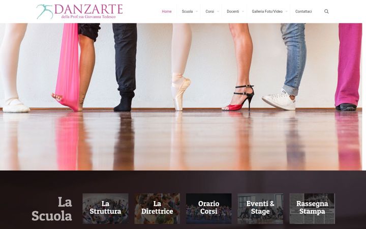 Zrzut ekranu danzartemessina.it