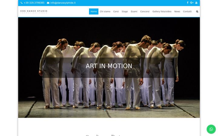 Screenshot of danzasylphide.it