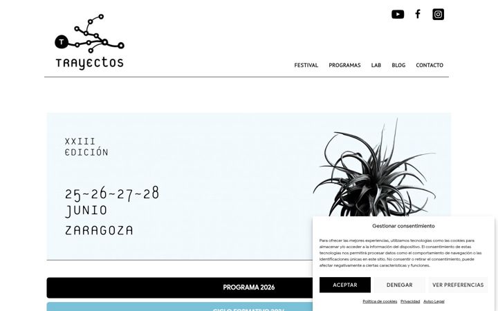 Screenshot of danzatrayectos.com