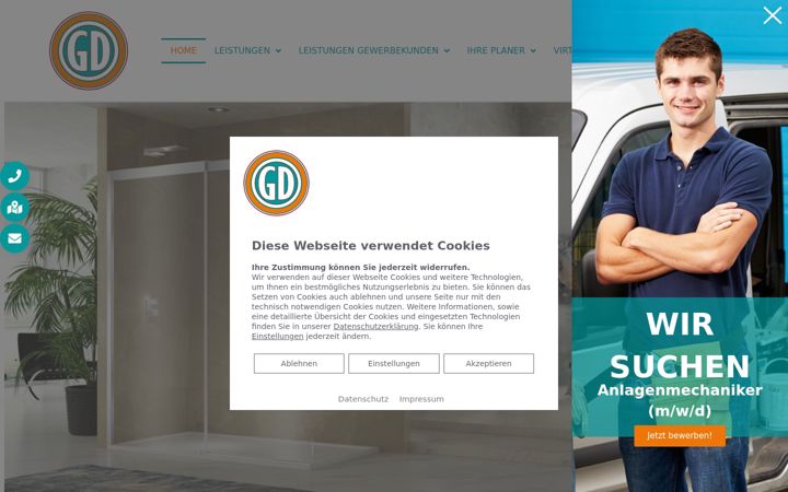 Screenshot of danze-shk.de