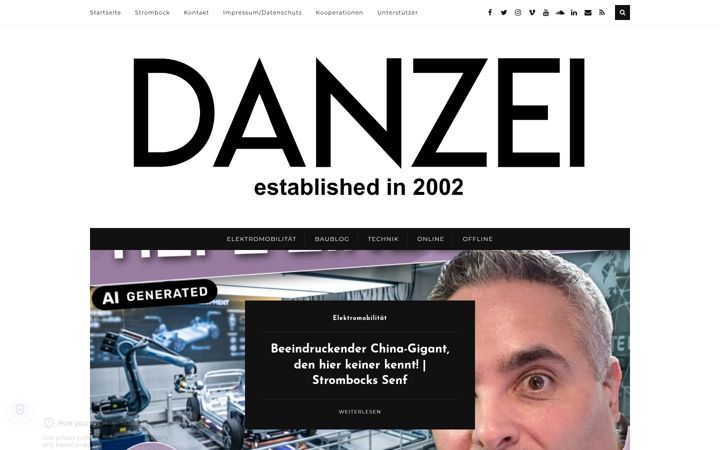 Screenshot of danzei.de