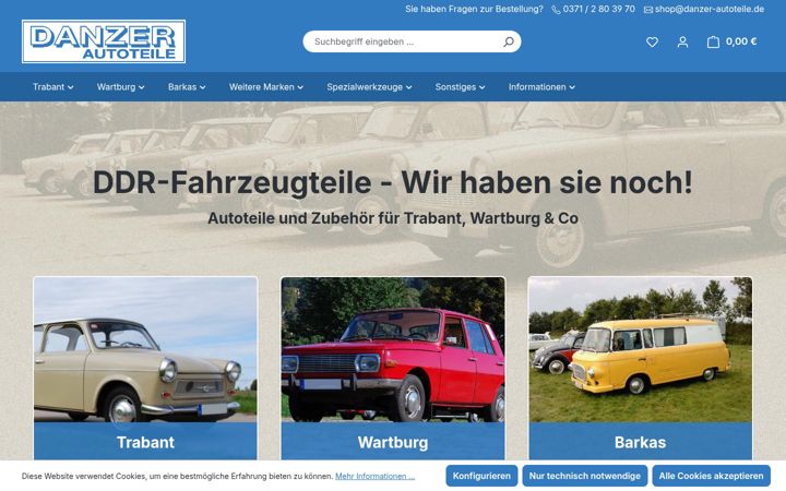 Screenshot of danzer-autoteile.de