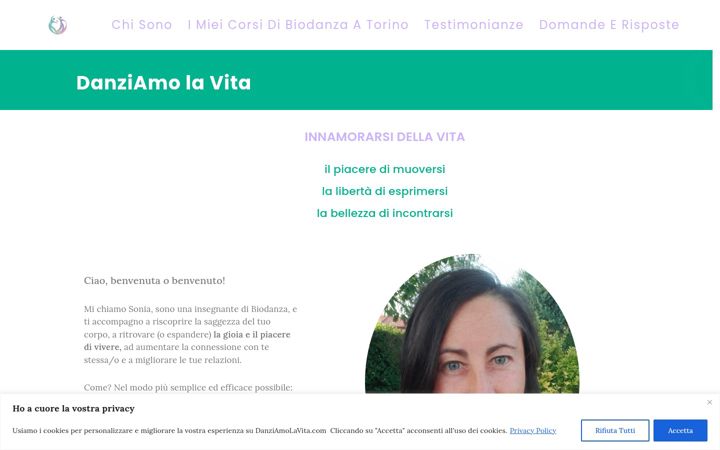 Screenshot of danziamolavita.com