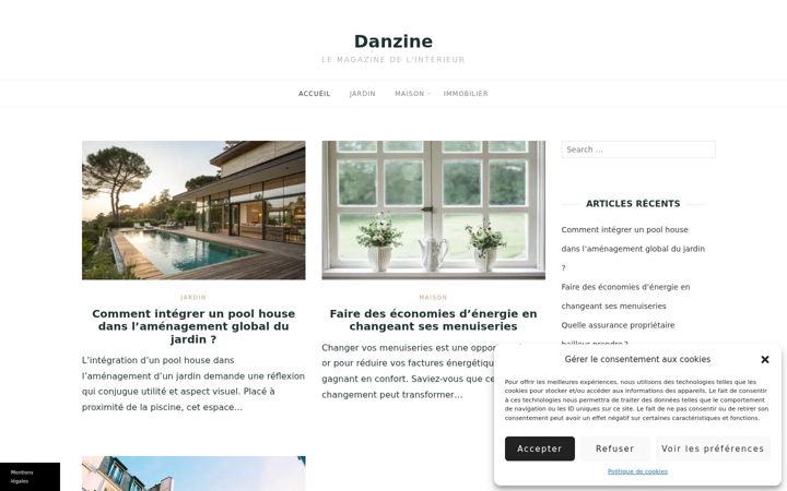 Zrzut ekranu danzine.fr