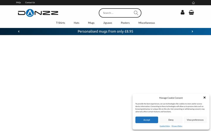 Screenshot of danzz.co.uk
