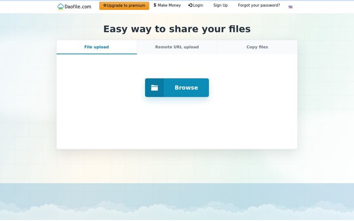 Screenshot of daofile.com