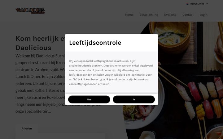 Ekrano kopija daolicious.nl