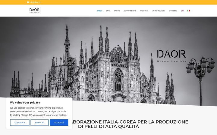 Screenshot of daoritaly.it