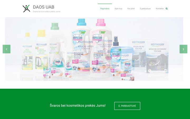 Screenshot di daos.lt