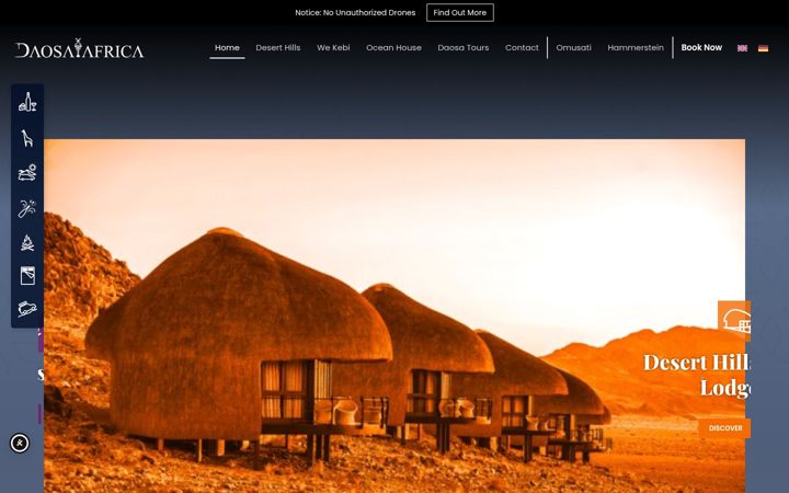 Screenshot of daosa.com.na
