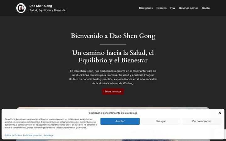 Screenshot of daoshengong.com