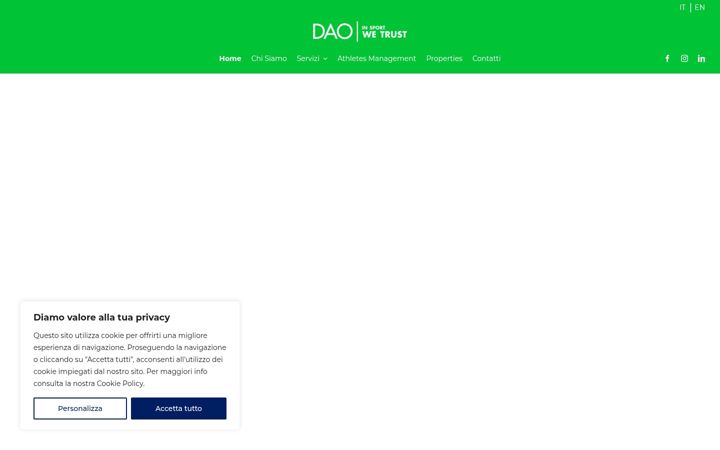 Screenshot of daosport.eu