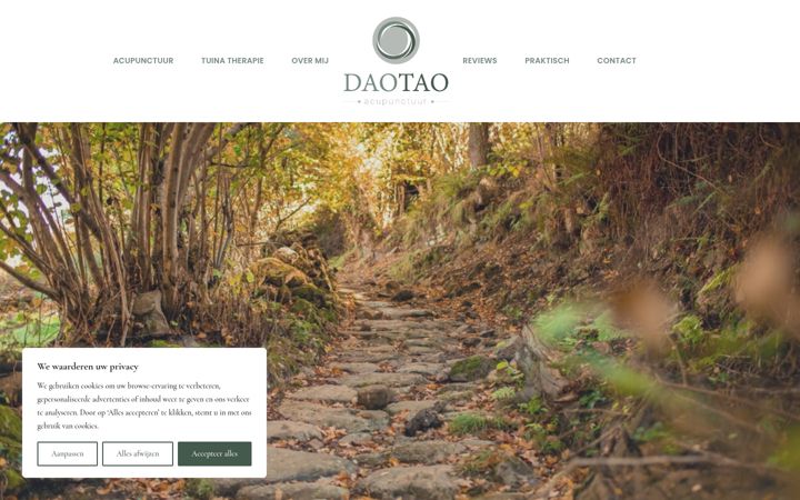 Ekrano kopija daotaoacupunctuur.nl