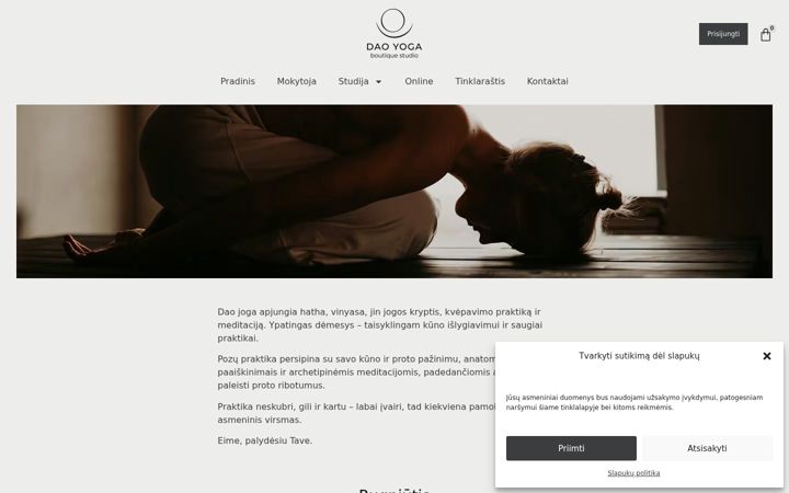 Screenshot di daoyoga.lt