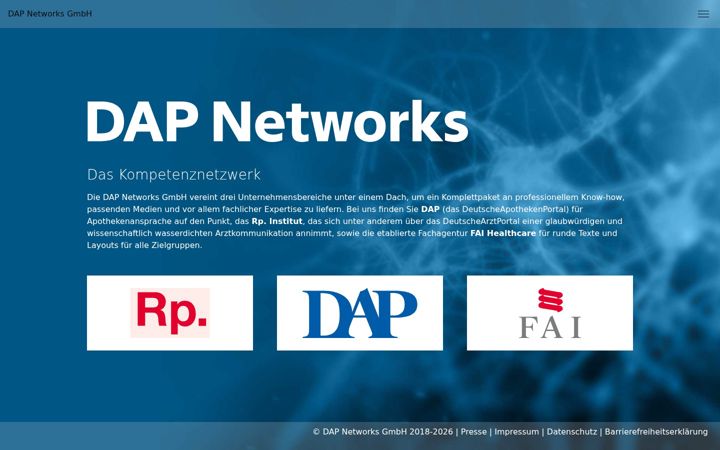 Screenshot of dap-networks.de