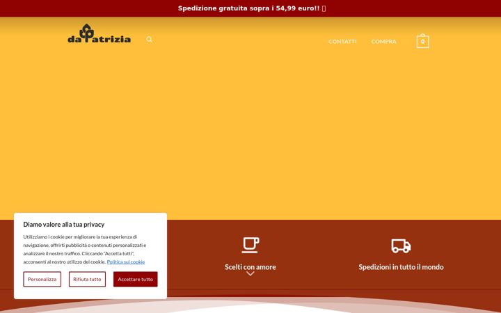 Screenshot of dapatriziafruttasecca.it