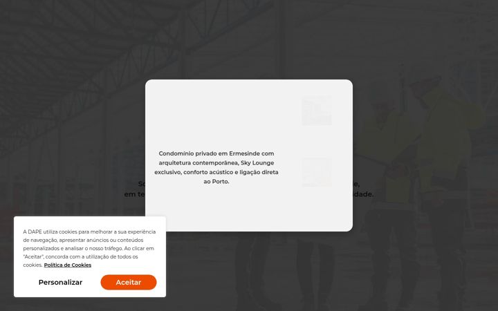 Screenshot of dape.pt