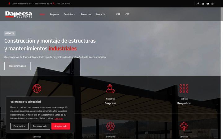 Screenshot of dapecsa.com