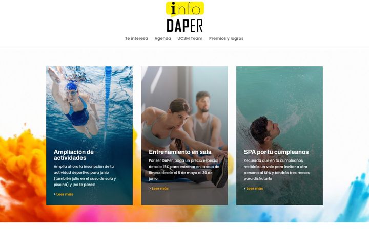 Screenshot di daper-newsletter.uc3m.es