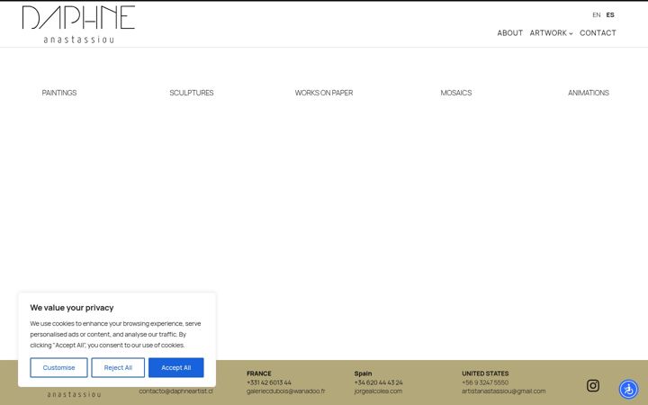 Screenshot of daphneanastassiou.com